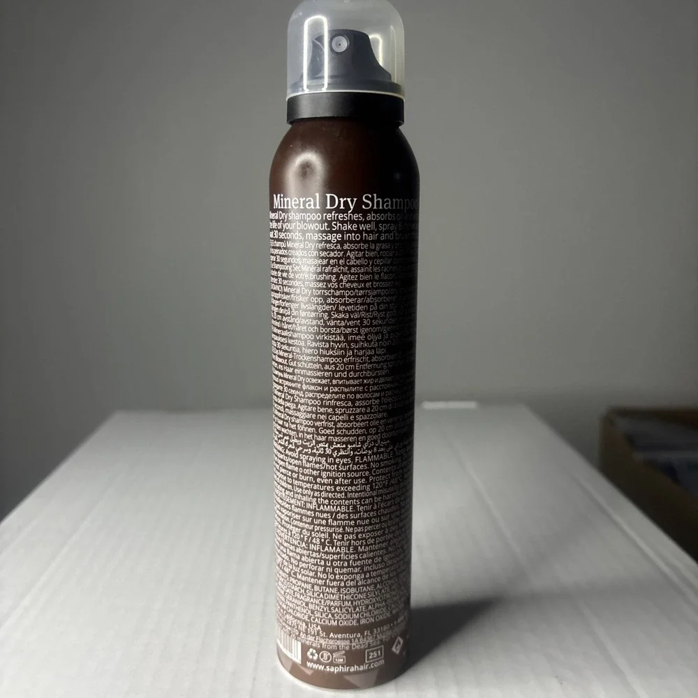 SAPHIRA HEALING REPAIR MINERAL DRY SHAMPOO 3.28 oz Lot 2 Ea